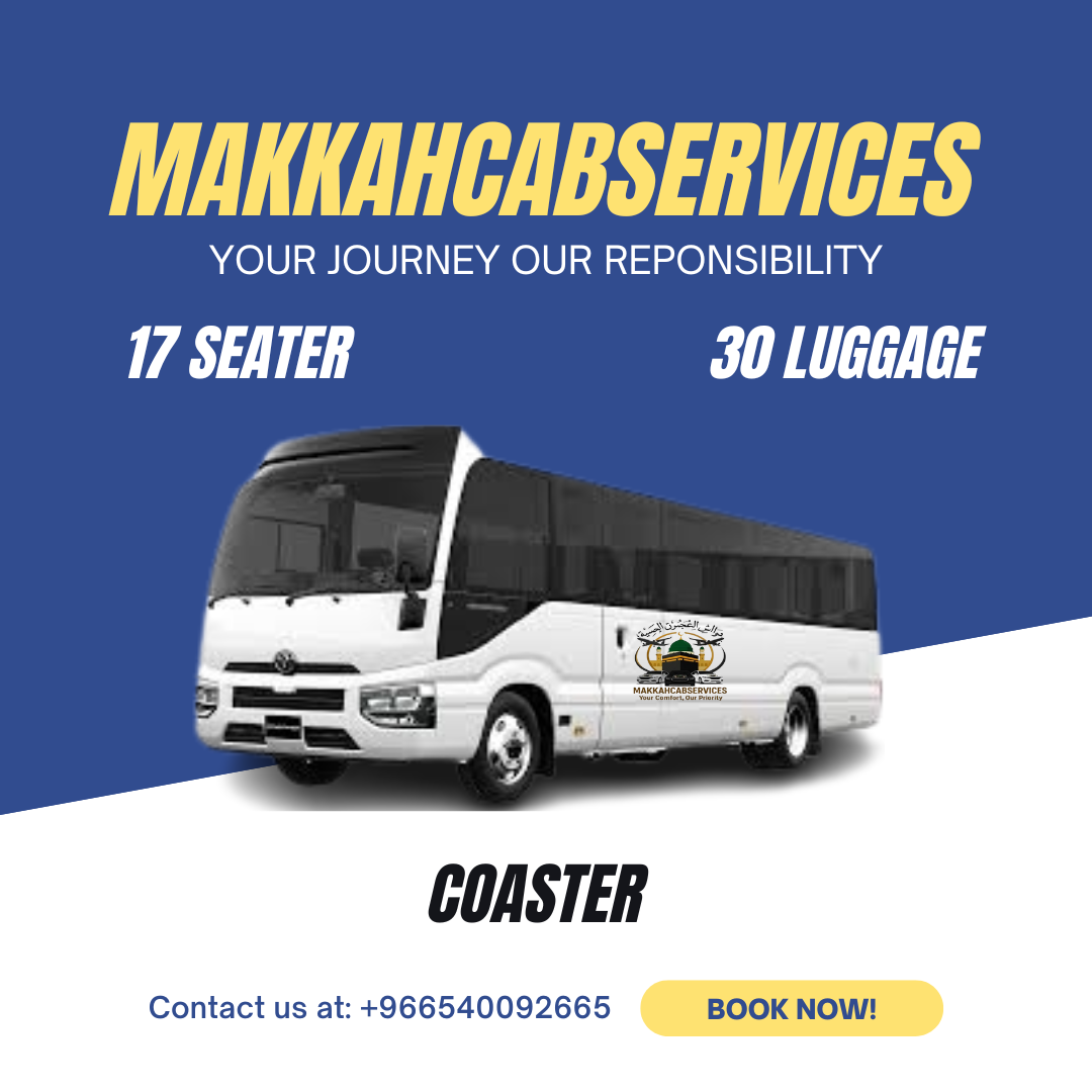 Point-to-point cab service across Makkah, Madinah, and Taif.